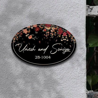 Elegant Family Name Plate | Customized Décor |3D