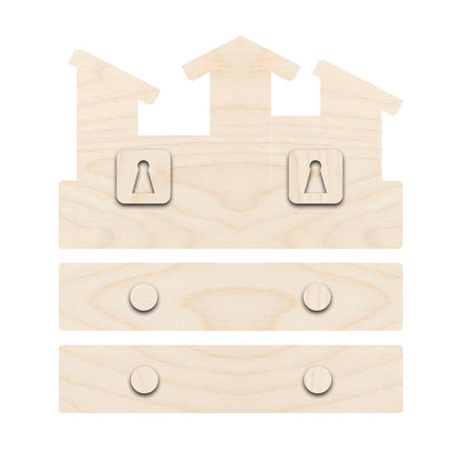 Personalized Wooden Nameplate – Our Happy Place Design