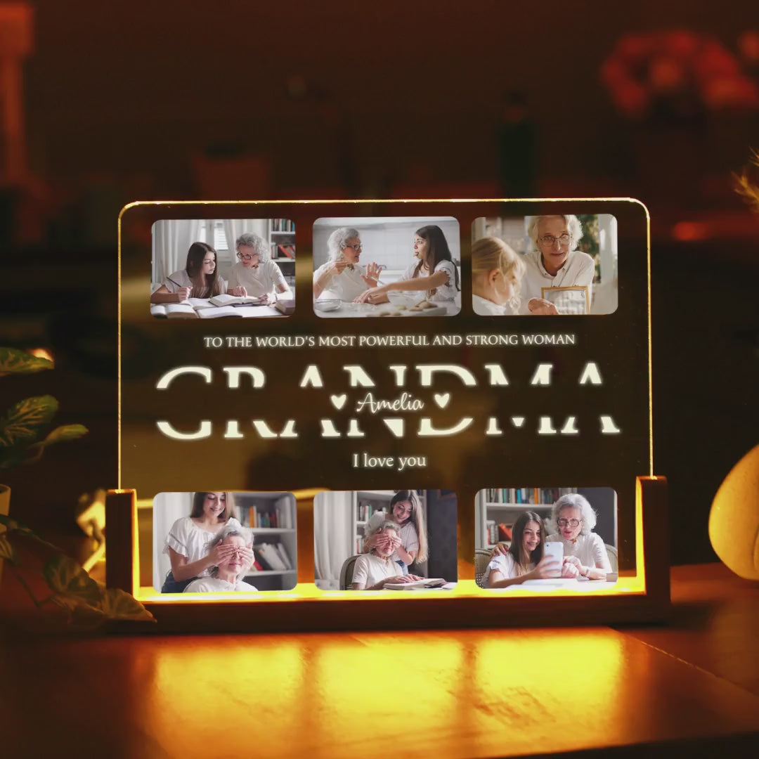 Personalized Photo Night Light - Mother Gifts - Gift for Mom - Mom Gift from Daughter - Mother&