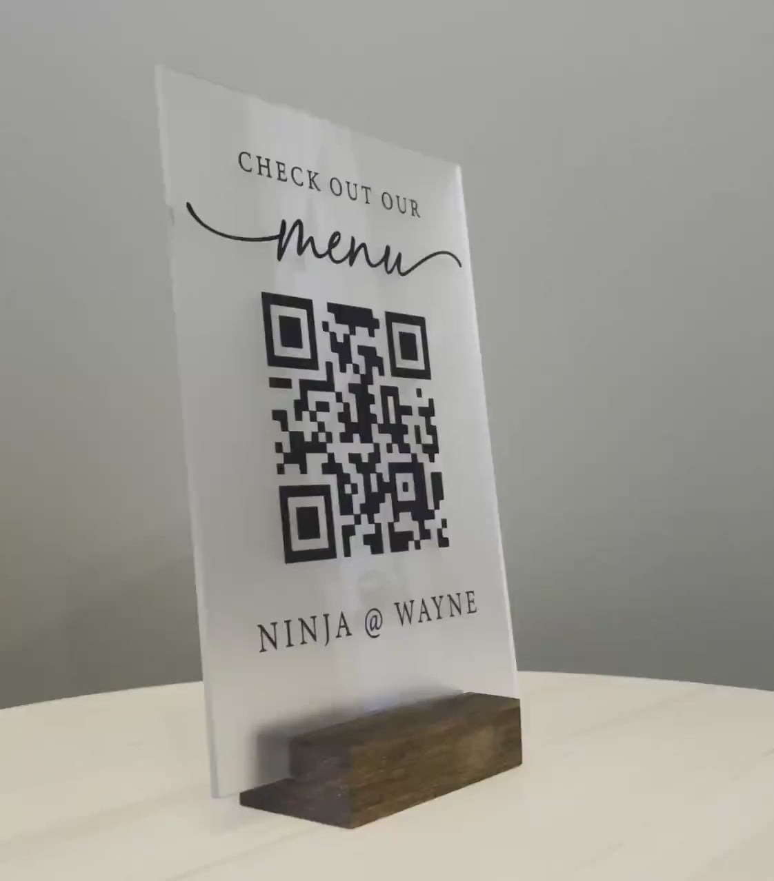 Personalized Business Leave a Review with 3 QR Codes, QR Code Sign, Google Review