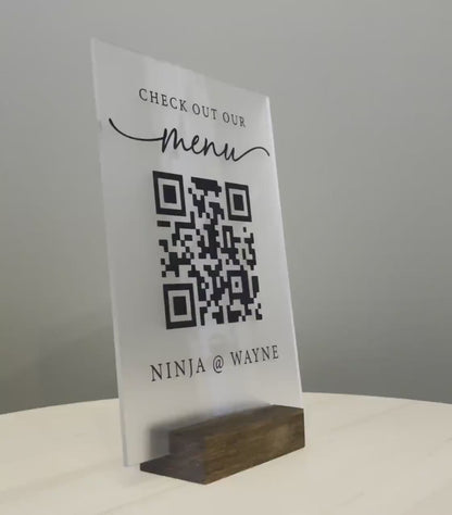 Personalized Business Leave a Review with 3 QR Codes, QR Code Sign, Google Review